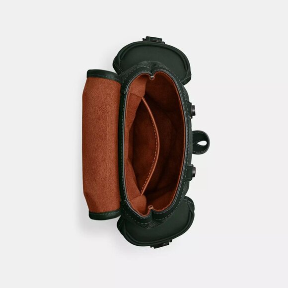 🥰 Coach Hitch Backpack 13 In Micro Signature Jacquard - Picture 3 of 12